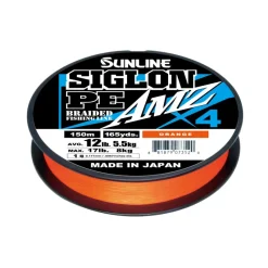 Sunline Flies|Fishing Lines>Siglon PEX4 AMZ 150m Blood Orange