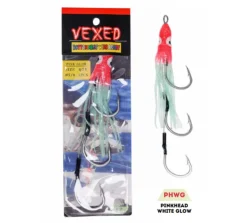 Vexed Assist Hooks|Flies>Bottom Meat Wire Assist Pink Head Glow