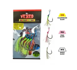 Vexed Assist Hooks|Flies>Single Flashy Assist Pink Glow
