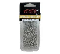 Vexed Clips And Snaps|Flies>Stainless Power Clip 25-pack
